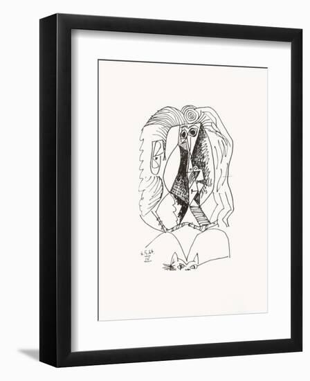 Le Goût du Bonheur 07-Pablo Picasso-Framed Serigraph