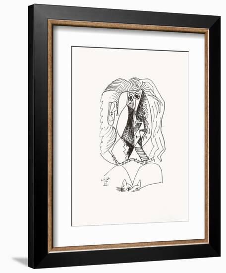 Le Goût du Bonheur 07-Pablo Picasso-Framed Serigraph