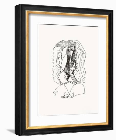 Le Goût du Bonheur 07-Pablo Picasso-Framed Serigraph