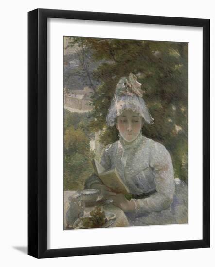 Le goûter. Portrait de Louise Quivoron, soeur de l'artiste-Marie Bracquemond-Framed Giclee Print