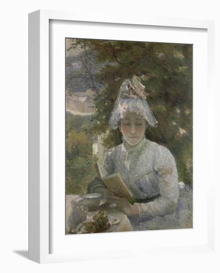 Le goûter. Portrait de Louise Quivoron, soeur de l'artiste-Marie Bracquemond-Framed Giclee Print