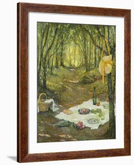 Le Gouter Sous Bois, Gerberoy, 1925-Henri Eugene Augustin Le Sidaner-Framed Giclee Print