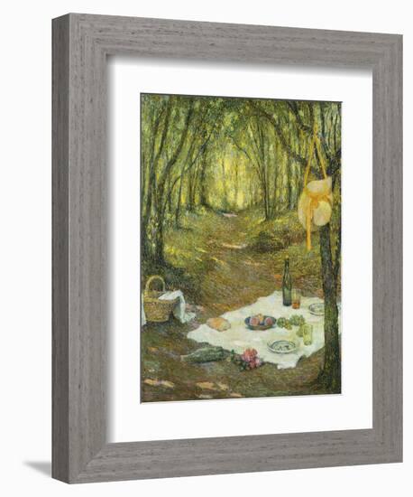 Le Gouter Sous Bois, Gerberoy, 1925-Henri Eugene Augustin Le Sidaner-Framed Giclee Print