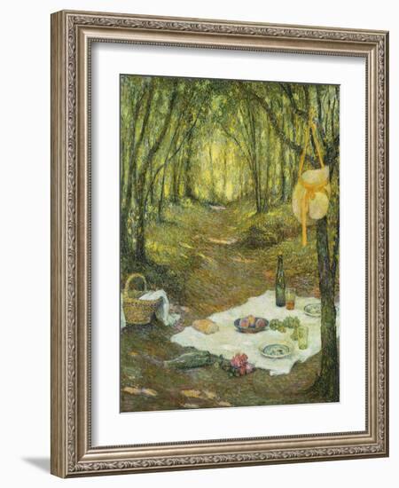 Le Gouter Sous Bois, Gerberoy, 1925-Henri Eugene Augustin Le Sidaner-Framed Giclee Print