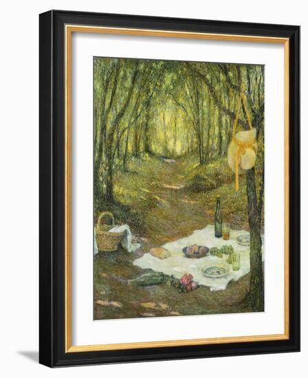 Le Gouter Sous Bois, Gerberoy, 1925-Henri Eugene Augustin Le Sidaner-Framed Giclee Print