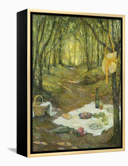 Le Gouter Sous Bois, Gerberoy, 1925-Henri Eugene Augustin Le Sidaner-Framed Premier Image Canvas