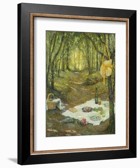 Le Gouter sous Bois, Gerberoy-Henri Eugene Augustin Le Sidaner-Framed Giclee Print