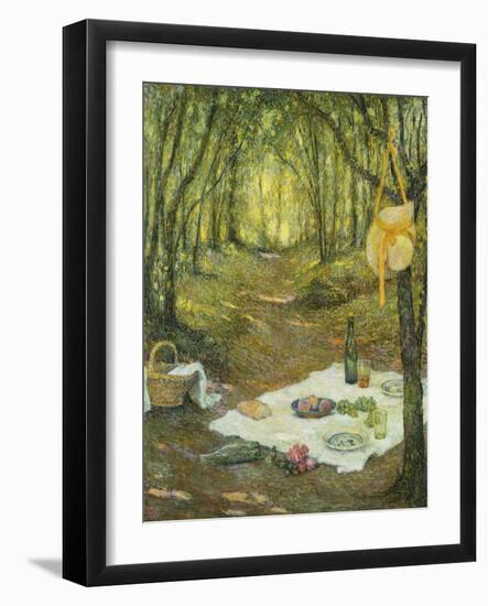 Le Gouter sous Bois, Gerberoy-Henri Eugene Augustin Le Sidaner-Framed Giclee Print