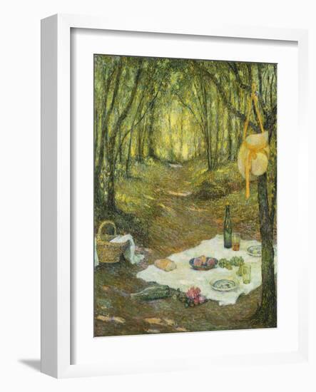 Le Gouter sous Bois, Gerberoy-Henri Eugene Augustin Le Sidaner-Framed Giclee Print