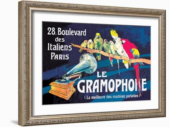 Le Gramophone-Louis Bombled-Framed Art Print