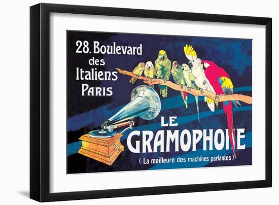 Le Gramophone-Louis Bombled-Framed Art Print