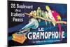 Le Gramophone-Louis Bombled-Mounted Art Print