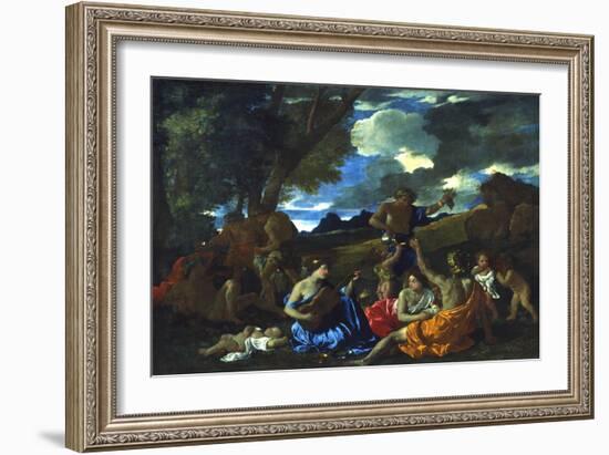 Le Grand Bacchanal, 1627-1628-Nicolas Poussin-Framed Giclee Print