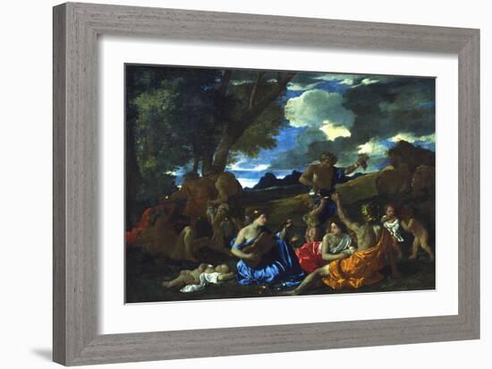 Le Grand Bacchanal, 1627-1628-Nicolas Poussin-Framed Giclee Print