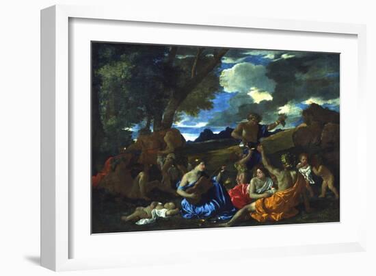 Le Grand Bacchanal, 1627-1628-Nicolas Poussin-Framed Giclee Print