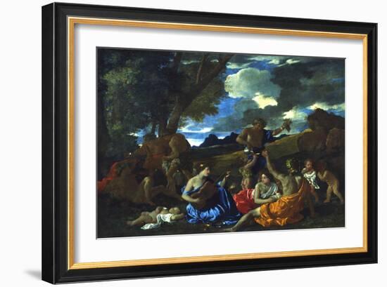 Le Grand Bacchanal, 1627-1628-Nicolas Poussin-Framed Giclee Print