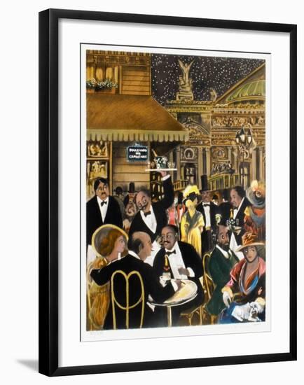 Le Grand Café De Paris-Guy Buffet-Framed Limited Edition