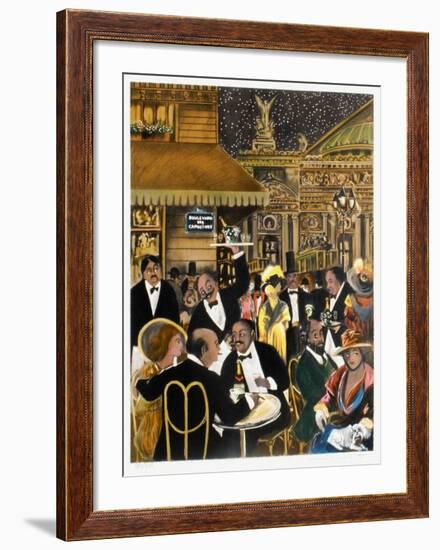 Le Grand Café De Paris-Guy Buffet-Framed Limited Edition