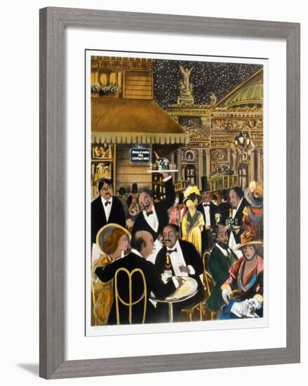 Le Grand Café De Paris-Guy Buffet-Framed Limited Edition