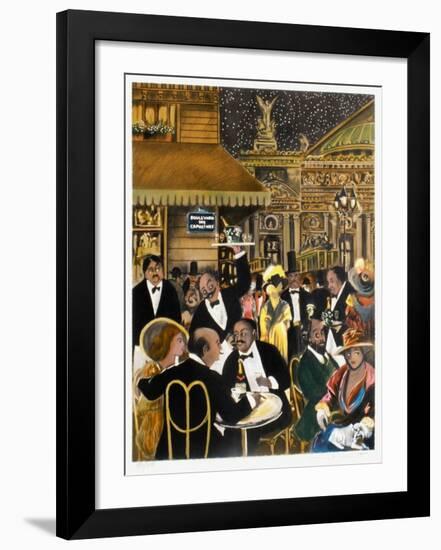 Le Grand Café De Paris-Guy Buffet-Framed Limited Edition