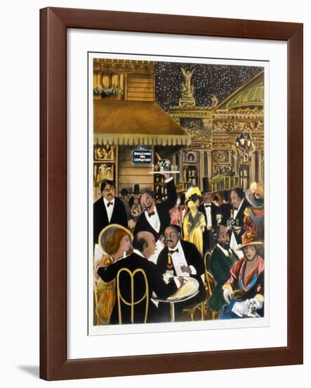 Le Grand Café De Paris-Guy Buffet-Framed Limited Edition