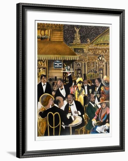 Le Grand Café De Paris-Guy Buffet-Framed Limited Edition