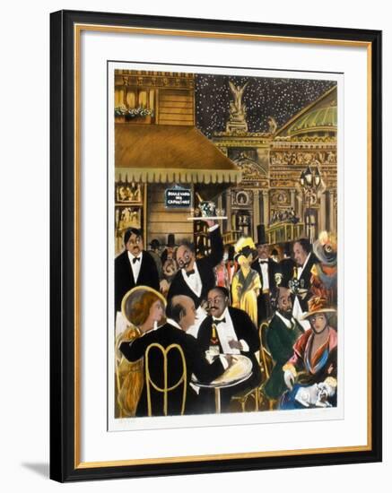 Le Grand Café De Paris-Guy Buffet-Framed Limited Edition