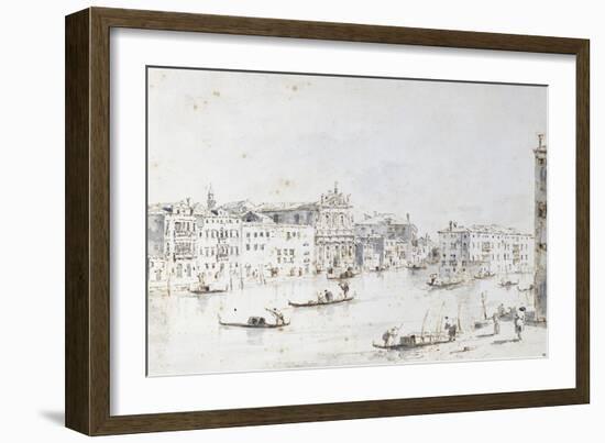 Le Grand Canal à Venise-Francesco Guardi-Framed Giclee Print