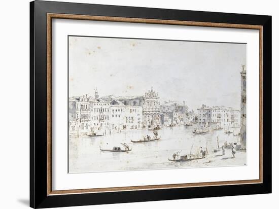 Le Grand Canal à Venise-Francesco Guardi-Framed Giclee Print