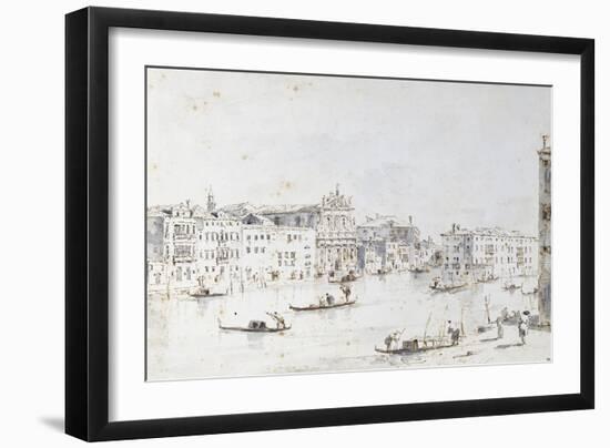 Le Grand Canal à Venise-Francesco Guardi-Framed Giclee Print