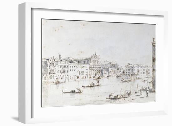 Le Grand Canal à Venise-Francesco Guardi-Framed Giclee Print