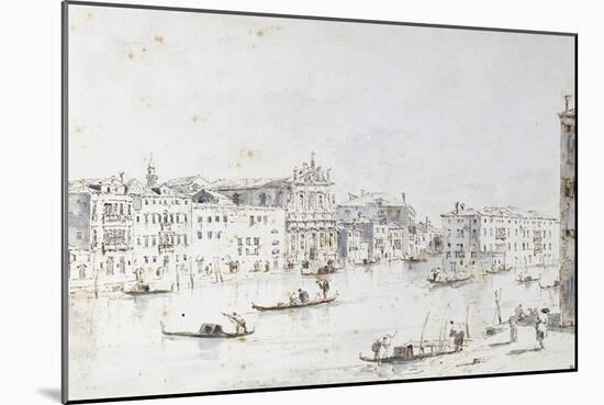 Le Grand Canal à Venise-Francesco Guardi-Mounted Giclee Print