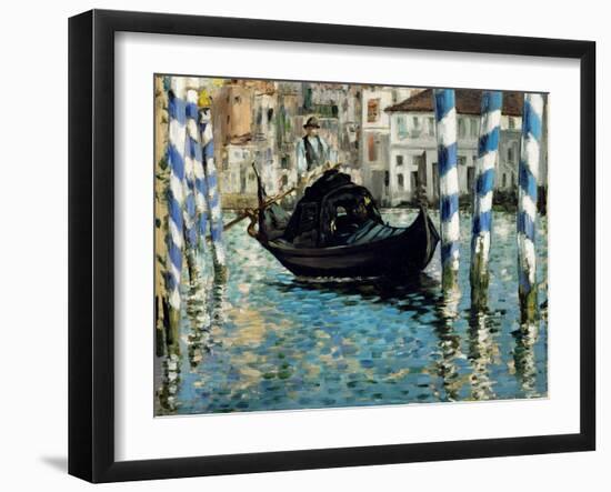 Le Grand Canal, Venise (Venise bleu)-Edouard Manet-Framed Giclee Print