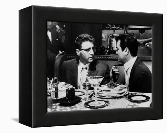 Le grand chantage SWEET SMELL OF SUCCESS by Alexander Mackendrick with Burt Lancaster, Tony Curtis,-null-Framed Stretched Canvas