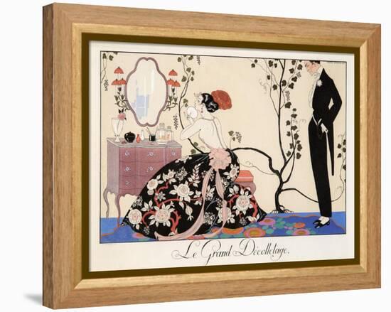 Le Grand Décolletage, 1921-Georges Barbier-Framed Premier Image Canvas