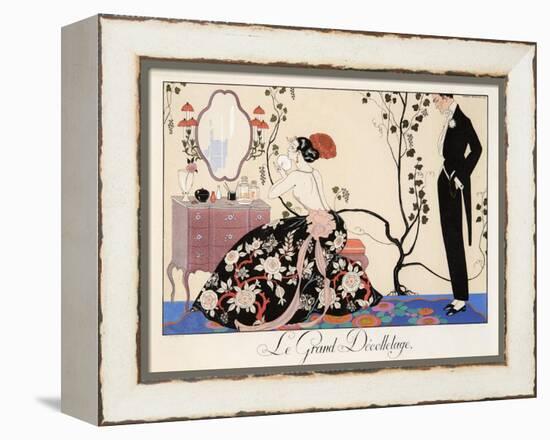 Le Grand Décolletage, 1921-Georges Barbier-Framed Premier Image Canvas