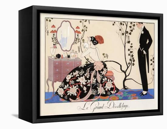 Le Grand Décolletage, 1921-Georges Barbier-Framed Premier Image Canvas