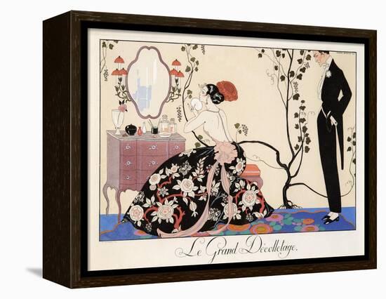 Le Grand Décolletage, 1921-Georges Barbier-Framed Premier Image Canvas