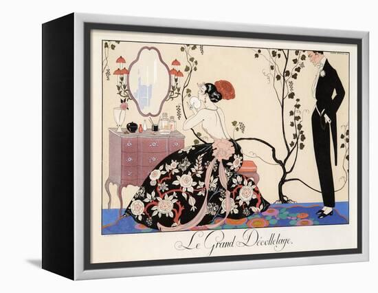 Le Grand Décolletage, 1921-Georges Barbier-Framed Premier Image Canvas