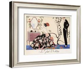 Le Grand Décolletage, 1921-Georges Barbier-Framed Giclee Print