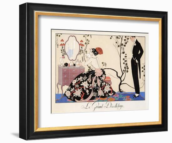 Le Grand Décolletage, 1921-Georges Barbier-Framed Giclee Print