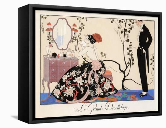 Le Grand Décolletage, 1921-Georges Barbier-Framed Premier Image Canvas