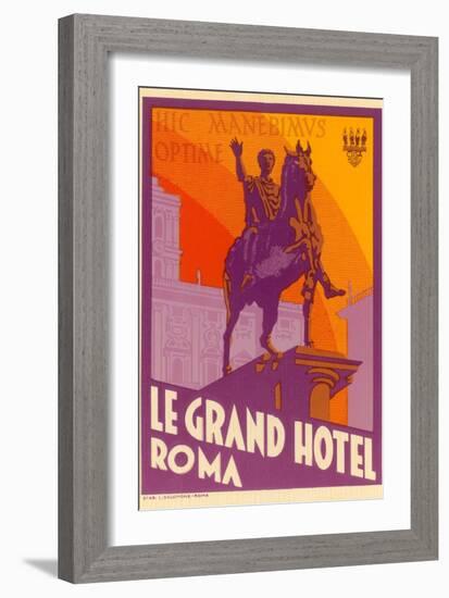 Le Grand Hotel, Roma-null-Framed Art Print