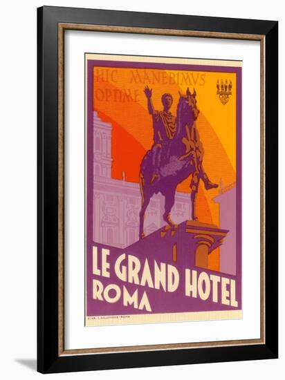 Le Grand Hotel, Roma-null-Framed Art Print