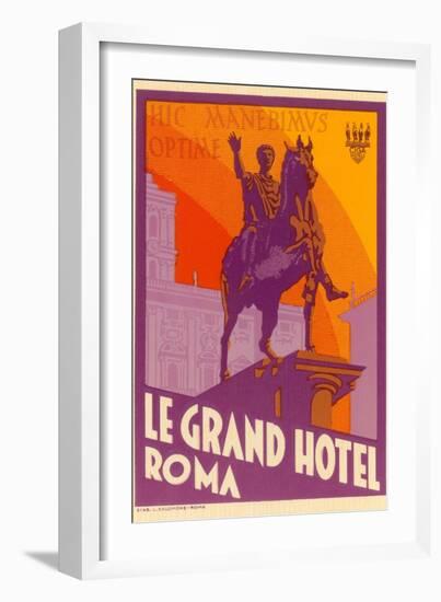 Le Grand Hotel, Roma-null-Framed Art Print