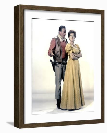 Le grand McLintock (McLINTOCK ! ) by Andrew V. McLaglen with John Wayne and Maureen O'Hara, 1963 (p-null-Framed Photo