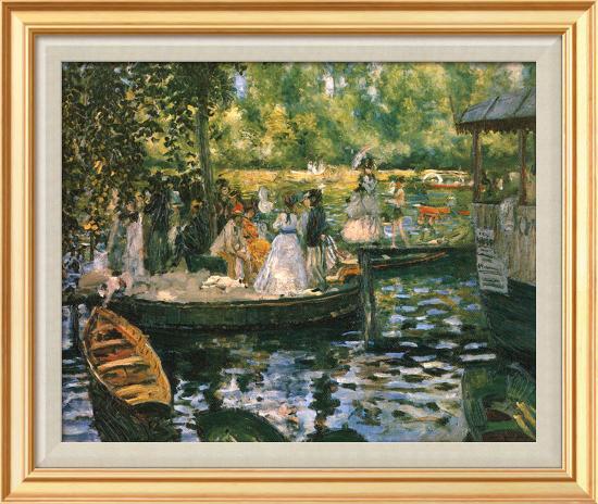 Le Grenouillere-Pierre-Auguste Renoir-Framed Textured Art