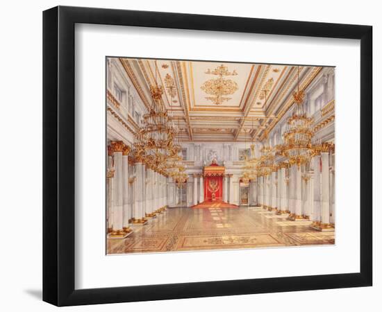 Le Hall George (La Grande Salle Du Trone) Du Palais D'hiver De Saint Petersbourg (The George Hall,-Konstantin Andreyevich Ukhtomsky-Framed Giclee Print