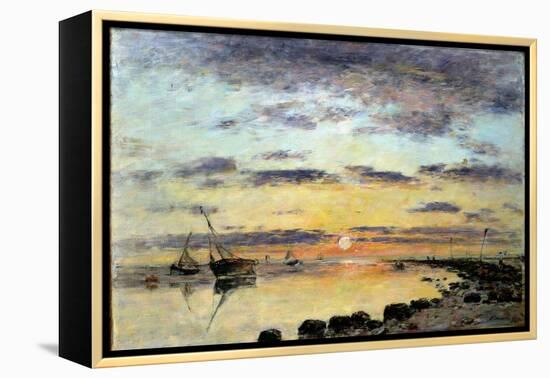 Le Havre, 1889-Eugène Boudin-Framed Premier Image Canvas