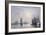 Le Havre, Eure Basin, Sailing Boats at Anchor, Sunset; Le Havre, Bassin De L'Eure, Voiliers a…-Eugène Boudin-Framed Giclee Print